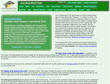 Tablet Screenshot of carolinabirdclub.org